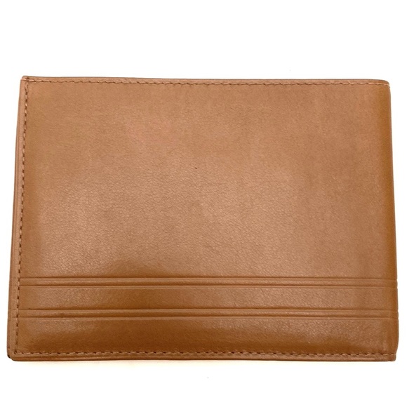 Flavi Vismano Men's Tan Bi-Fold Italian Leather Wallet - Picture 2 of 8